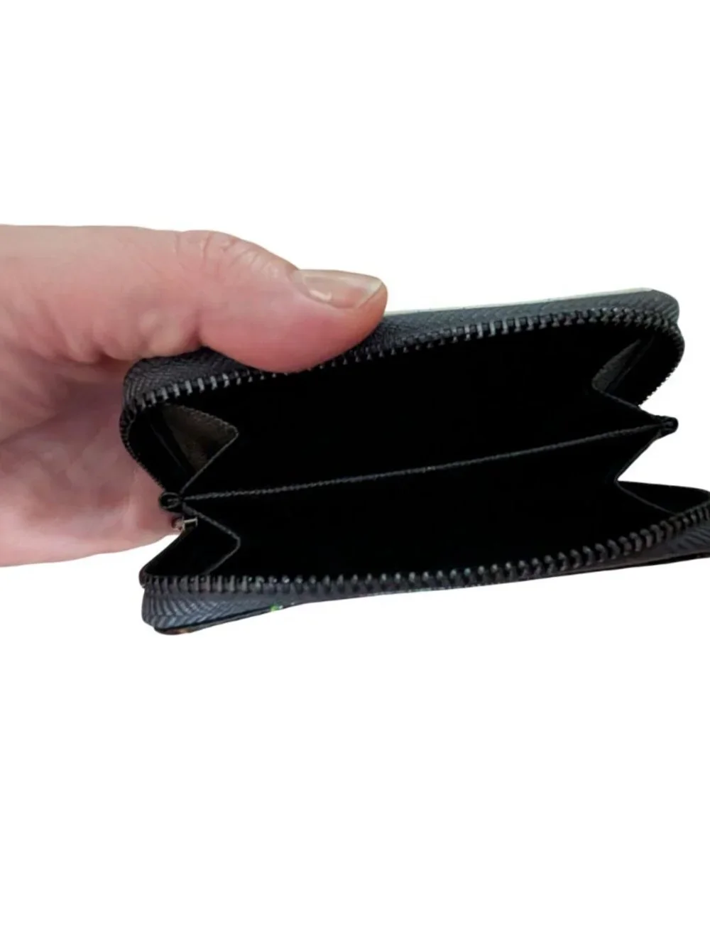 Rareform Zip Around Card Case Wallet 4x3 In Multicolor Splatter Design